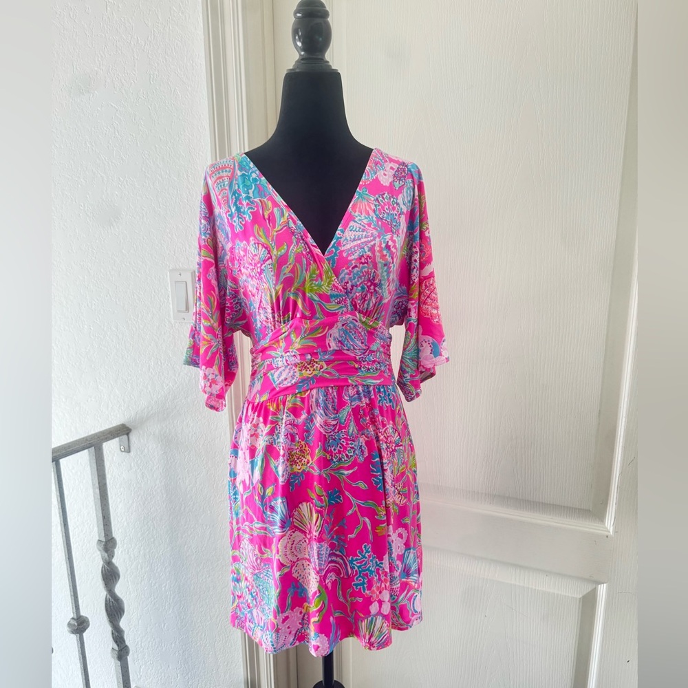 Lilly Pulitzer Parigi Romper Shell me Something Good Sz XXS - Picture 1 of 14